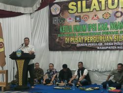 Polres Nganjuk Hadiri Silaturahmi Pengurus IPSI Bersama Pengurus Ketua Perguruan Pencak Silat