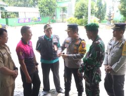 Kapolres Nganjuk Kunjungi seluruh PPK Pastikan Penghitungan Suara Aman dan Lancar