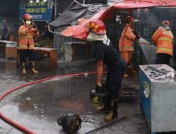 Akibat Konsleting Listrik Menyambar Tabung Gas Satu Warung Ludes Terbakar