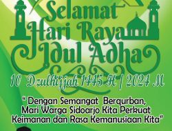 DPRD Kabupaten Sidoarjo Mengucapkan Selamat Hari Raya Idul Adha 1445 H