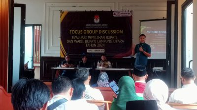FGD KPU Lampung Utara, Anthon Ferdiansyah : Evaluasi Pilkada Mendatang Jadi Lebih Baik