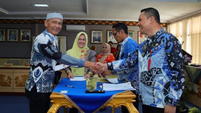 Pj. Bupati Lampung Utara Pimpin Rapat Penyerahan Rekomendasi LHP Kinerja BPK dan LHP Inspektorat Provinsi Lampung TA 2024