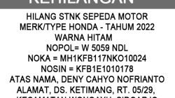 Kehilangan STNK