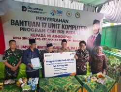 BRI Kanca Krian Salurkan Bantuan Komputer Kepada MI Ar-Rosyad Prambon