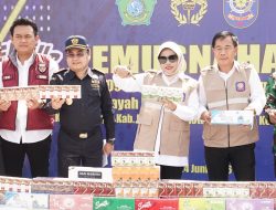 Wabup Sidoarjo Mimik Idayana, Pimpin Pemusnahan Rokok Ilegal Sebanyak ,9 Ribu Lebih