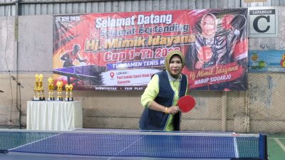 Turnamen Tenis Meja Hj.Mimik Idayana Cup 1 Tahun 2026, Resmi Dibuka