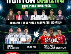 Nonton Bareng Final Piala Dunia, Bersama Pemkab Sidoarjo, Berhadiah Umroh