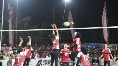 Wabup Sidoarjo Buka Turnamen Voli Putri Kebonsari Cup 1