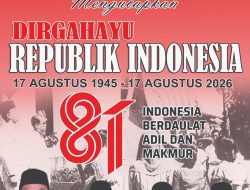 Pimpinan dan Anggota DPRD Kabupaten Sidoarjo mengucapkan Dirgahayu Republik Indonesia ke-81